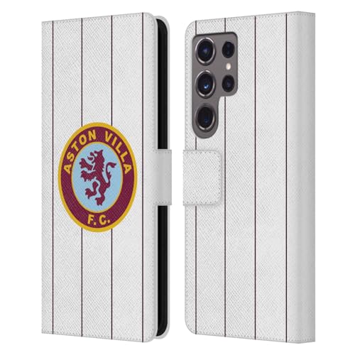 Étui portefeuille Samsung S24 Ultra anti choc Aston Villa cuir robuste