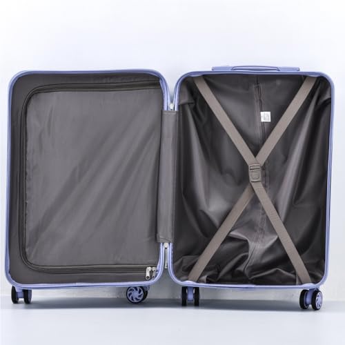 Suitcase Suitcase Trolley Case Cup Holder Suitcase Universal Wheel Password Box Leather Suitcase Boarding Case Suitcase Tags(Gold,18in)3