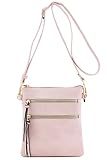 Functional Multi Pocket Crossbody Bag (Blush)