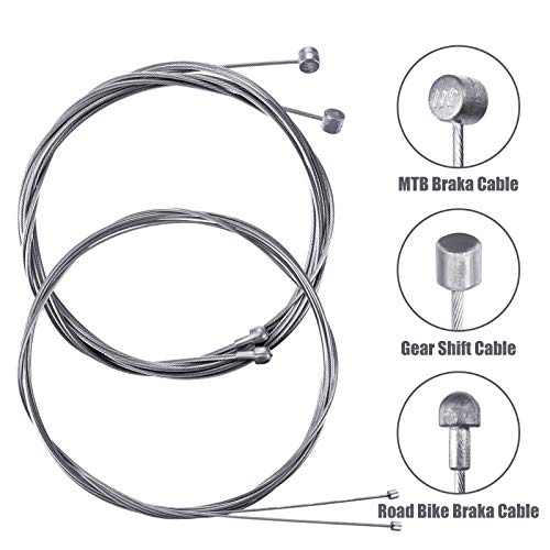 Universal Bicycle Transmission Line Bicycle Shift Derailleur Cable And Brake Cable Kit For Bicycle Mountain Road Bike Repair (White) #TOP1