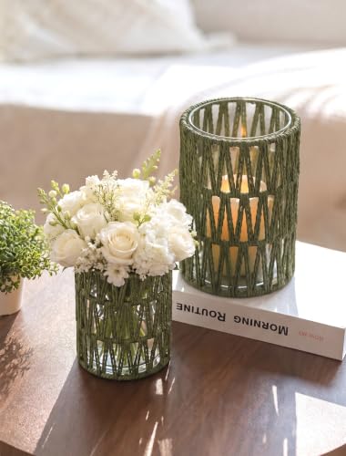 NUPTIO Boho Deko Wohnzimmer Windlicht