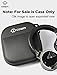 COWIN E7 Tailor-Made Headphone Case, Waterproof Zipper Hard Travel Portable Headphone Carrying Case, Perfectly Fit for E7 Over Ear Headphones - Black