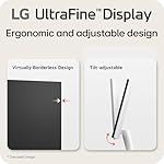 LG 27US500-W Ultrafine Monitor 27-Inch 4K UHD (3840x2160) HDR10 IPS Borderless Design Reader Mode Flicker Safe Switch App HDMI DisplayPort - White - Image 4