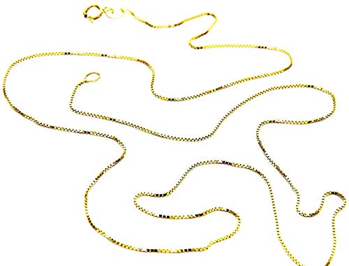 Donna Ragazza PEGASO GIOIELLI - Collana Oro Giallo 18kt (750) Catenina Veneta Singola Donna Ragazza