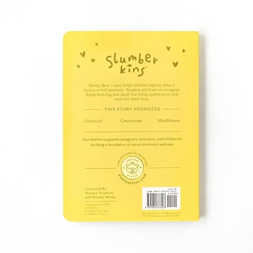 Slumberkins Honey Bear Board Book & Bee Mini | Teach Kids Gratitude & Support Emotional Intelligence For Ages 0+ (Bee) #TOP3