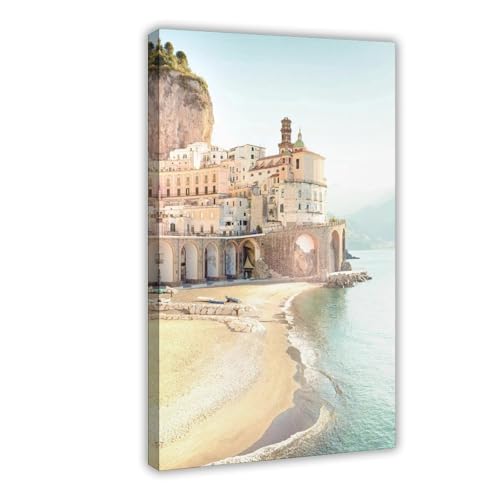 Toile Italie pour mur vide - Décoration murale salon grand format anti-stress