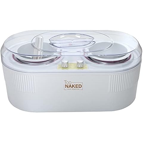 TOO NAKED HAIR REMOVAL Premium Double Wax Warmer, Dual Hair Removal Paraffin Wax Warmer with Adjustable Temperature Controls Cover