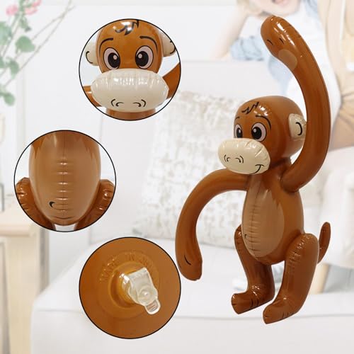 Figurines Gonflables de Singes en Peluche géantes pour anniversaire