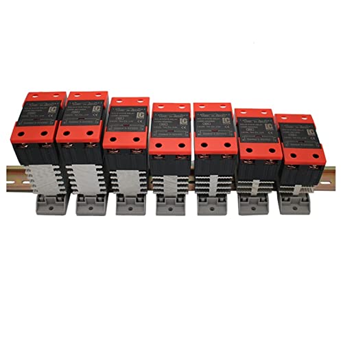 Relais semi-conducteur SSR 60A monophasé rail Din DC-DC avec radiateur