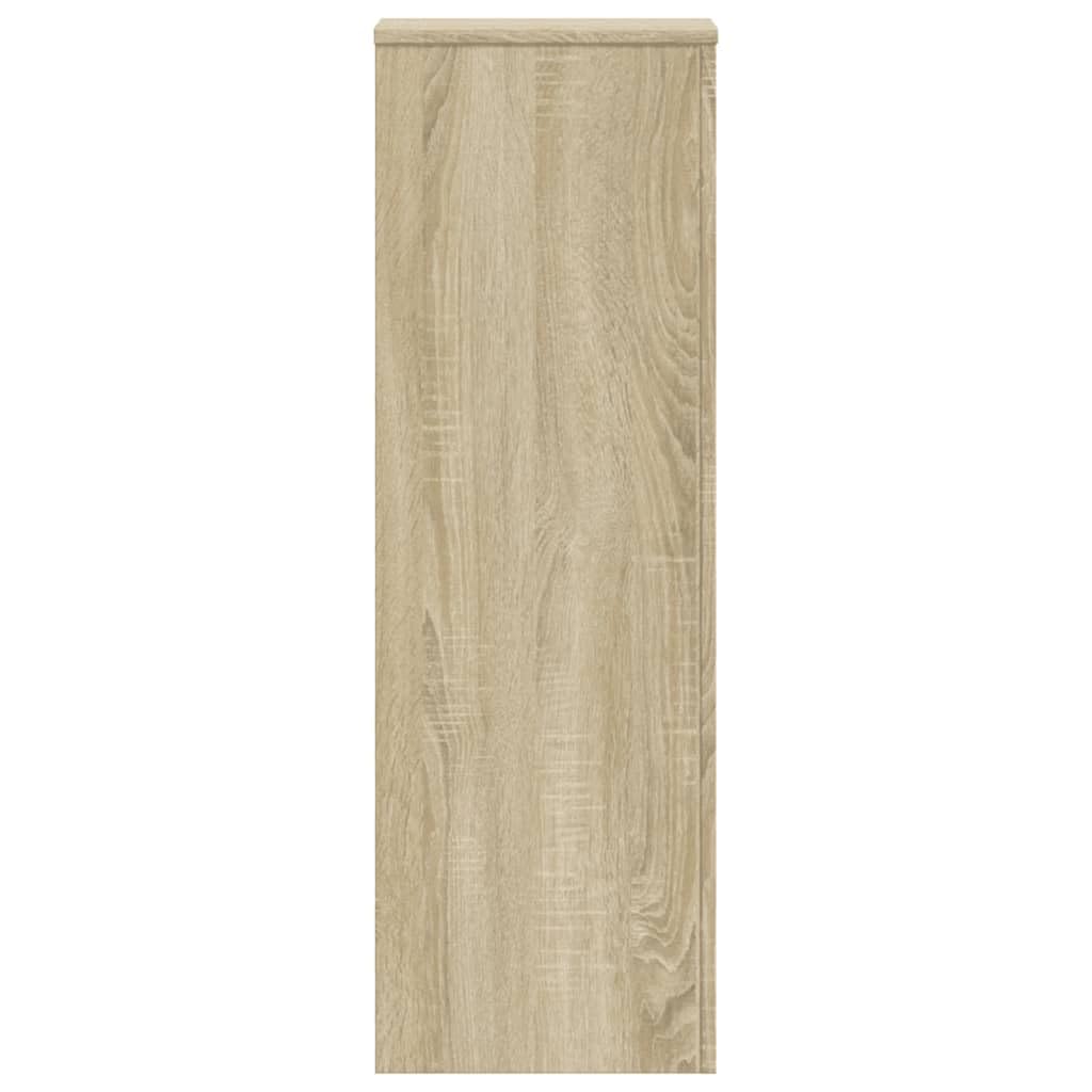 Lot de 2 supports pour plantes en chêne Sonoma 33 x 33 x 100 cm Matériau en bois Étagère à plantes, étagère à fleurs pour intérieur/extérieur, Support de fleurs pour jardin, salon, balcon