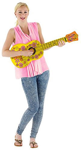 Folat B.V. Inflable floral Ukulele, para fiestas