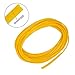 X AUTOHAUX Car Interior Gap Door Edge Decorative Trim Strip Line Yellow 8m 26.25ft