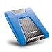 ADATA HD650 Externe Festplatte 1TB, USB 3.2 Gen1, Oberflächenschutz, Three-Layer Construction, Portable, Durable, Windows, Mac, Linux, Work with PS5, Blau