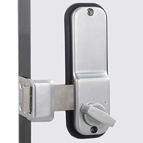 Mutex Combination Door Lock Mx250 Mechanical Keyless Surface Mount Deadbolt - Satin Chrome #TOP4