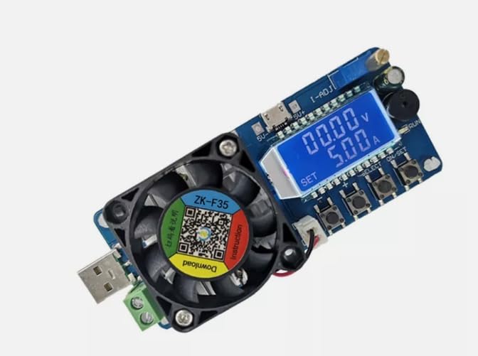 Battery Capacity Tester Current Electronic Load USB Power Tester for ZK-FX35 5A