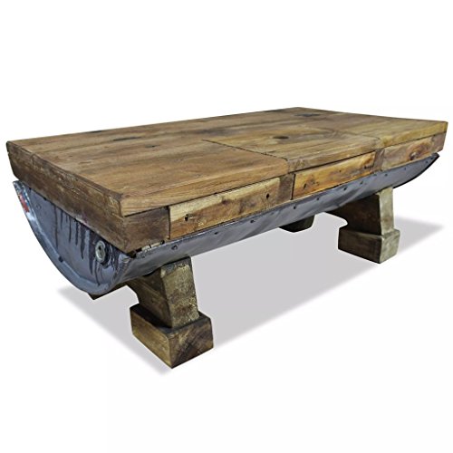 Inlife Coffee Table,Rustic Wood Coffee Table With Storage,Couch End Side Table For Living Room,Bedroom,Home,Office 35.4"X19.7"X13.8" #TOP12