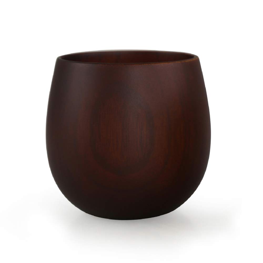 Voanzo Brown Jujube Wood Cup Wooden Tea Mugs For Coffee Beer Tea Juice Milk Travel Tableware Drinkware Japan Kitchen Bar Supplies (Brown)