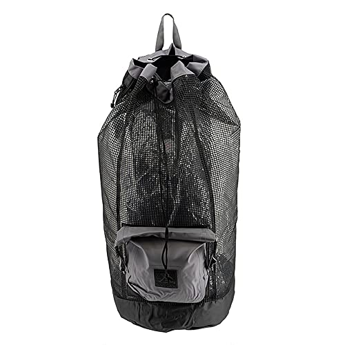 AKONA Huron DX Heavy Duty Mesh Backpack with Dry Bag - Black