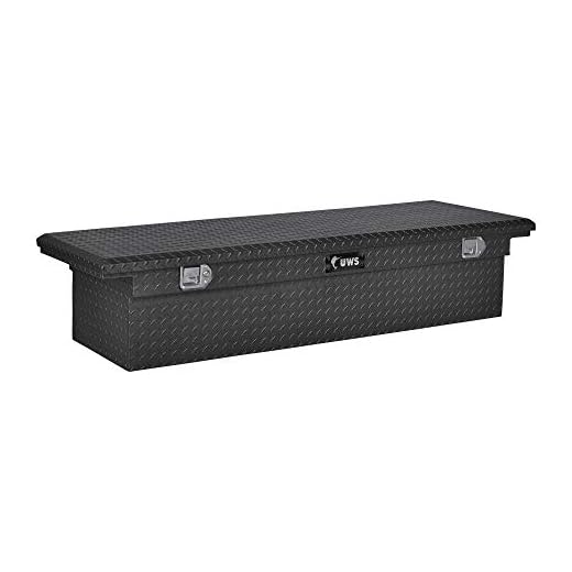 UWS EC10603 72-Inch Matte Black Heavy-Wall Aluminum Truck Tool Box with Low Profile, RigidCore Lid