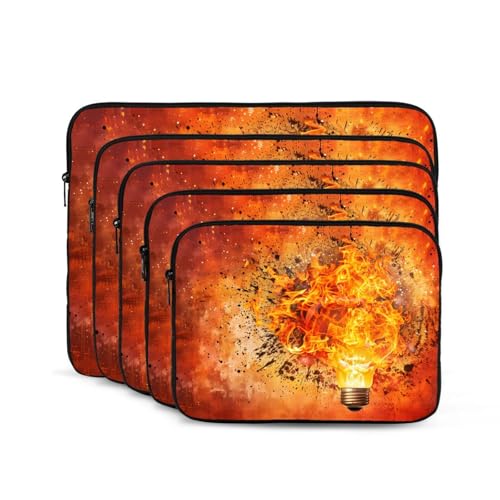 Exploding Bulbs Laptop Sleeve Case 15 Inch Suitable For Notebook Computer Tablet Traveling Carrying Simple Case2
