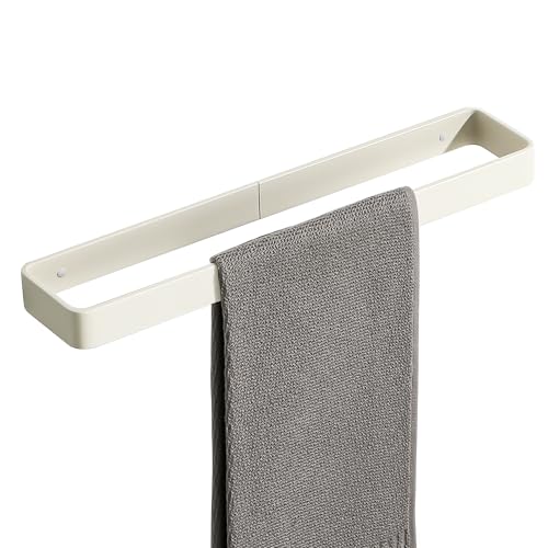 SAYAYO Toalleros de Baño Sin Taladro 40cm Toallero Adhesivo Baño Toallero Blanco Colgador Toalla Baño Adhesivo para Baño y Cocina
