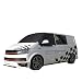 UK Custom Covers SW402BLACKAD7 Housse de pare-brise avant de luxe pour VW T6 Caravelle à partir de 2015 Noir