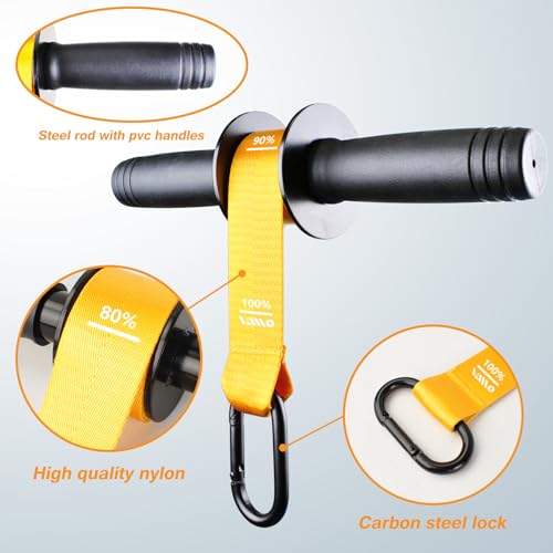 Image of VAIIO Forearm Strengthener and Wrist Roller with Quick Locking Mechanism - Durable PVC Anti-Slip Grip Handles - Perfect for Men and Women - Ideal for Hand, Wrist, and Forearm Strength Training