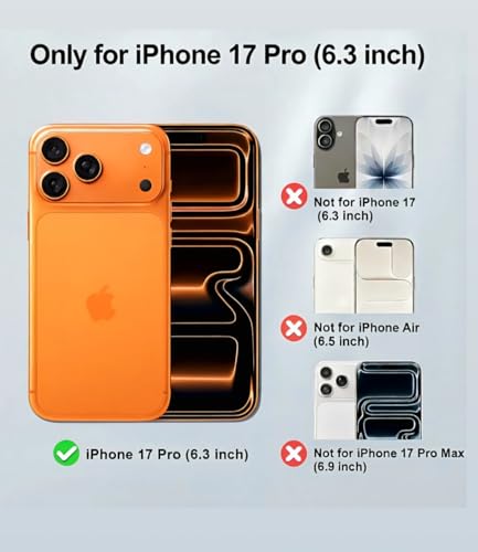 Image of Vanta MagSafe Compatible Back Cover Case for iPhone 17 Pro | Military Grade Shockproof Protection with Built-in Kickstand