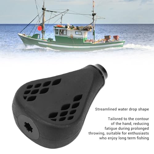 Perilla de carrete de pesca para evitar resbalones en spinning y baitcasting 2