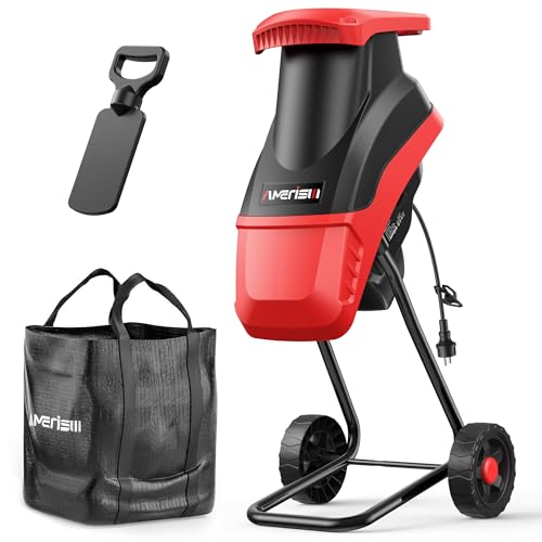 AMERISUN 15-Amp Electric Wood Chipper, 4200 RPM Garden