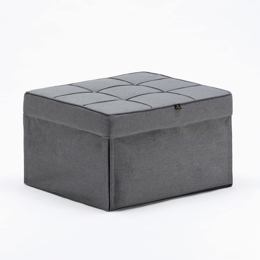 Produce Shop Pouf Poltrona Letto Pieghevole in Tessuto Sweet Relax - Grigio Scuro