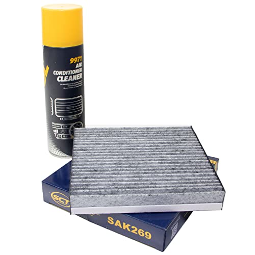Filtre d'habitacle SAK269 + nettoyant pour climatisation 520 ml MANNOL