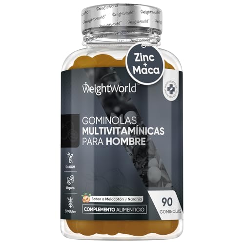 Multivitamin Gummies for Men | 90 Vegan Gummies | with Added Herbal Extracts Like Maca, Panax Ginseng | 8 Multivitamins and 4 Minerals | Mixed Peach & Orange Flavour | Gluten-Free & Non-GMO Multivitamin Gummies for Men | 90 Vegan Gummies | with Added Herbal Extracts Like Maca, Panax Ginseng | 8 Multivitamins and 4 Minerals | Mixed Peach & Orange Flavour | Gluten-Free & Non-GMO