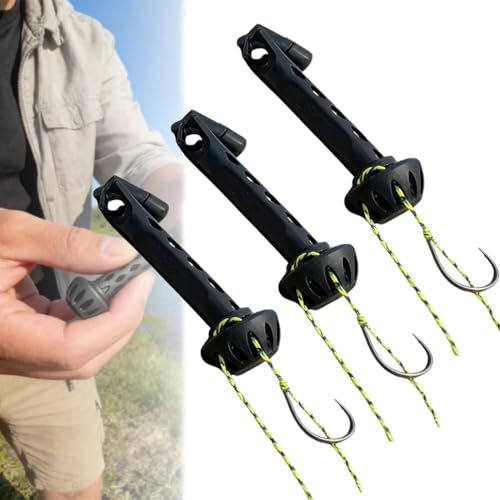 Fly Fishing Magnetic Fly Threader, Rigging Tool with Knot Assist, Easy Hook Threading for Small Flies & Tippet, Works with Most 