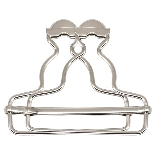 Boucles de salopette en métal argent de 53mm pour réparation de vêtements lot de 50