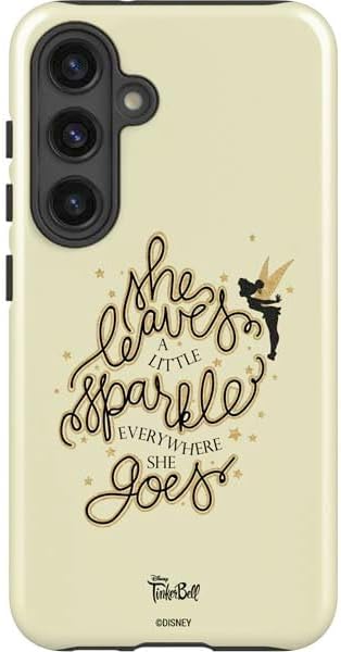 Skinit Impact Phone Case Compatible with Galaxy S24 Plus - Officially Licensed Disney Tinker Bell Sketch Art Design