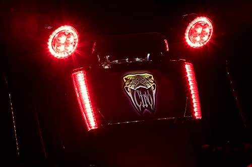 Ciro Lighted License Plate Frame (Black) (Light Smoke Lens) #TOP2