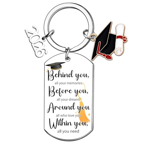 Best Graduation Gifts for Her Him Class of 2026 High School College Student Graduation Gifts for Her Him Gift for University Student Keychian for Senior 2026 - Main Image