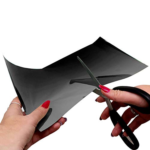 4R Quattroerre.it 1365 Sonnenblende Klebefolie für Motorräder, schwazer Farbverlauf, 20 x 40 cm