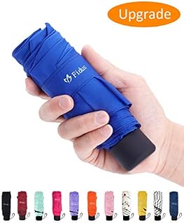 Elvira Mini Portable Sun&Rain Lightweight Umbrella-Compact Travel Umbrellas with 95% UV Protection-Dark Blue