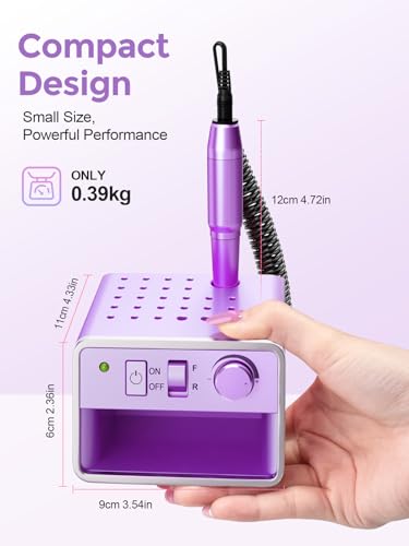 Kit eléctrico portátil para manicura y pedicura miniatura 6