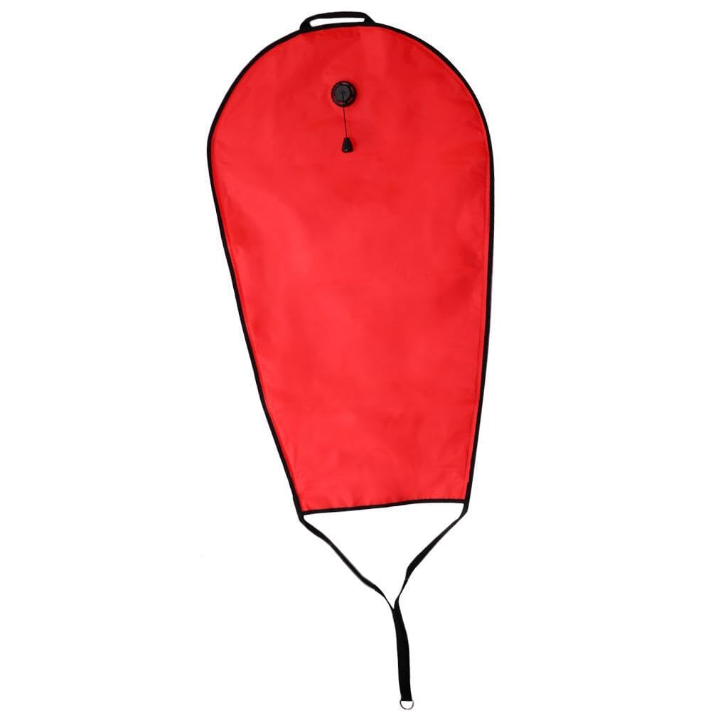 Bolsa de Rescate de Buceo de Visibilidad para Tesoros en pecios. Equipo técnico Resistente con Anilla en D de Acero Inoxidable y Correa de