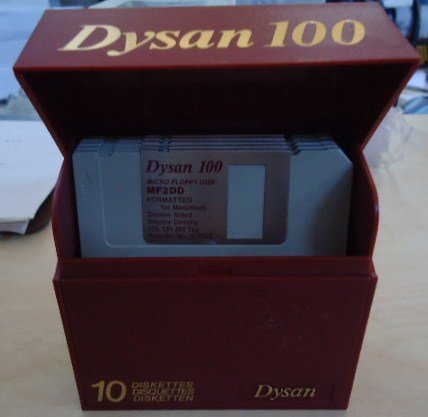 10 Blank 3.5" Floppy Disks W/ Storage Box! Double Density (Dd) Mac Formatted - Diskettes Disc Storage Case #TOP1
