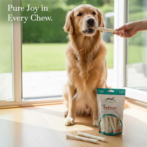 Image of Pets Empire Rawhide Chew White Sticks | Easily Digestible Rich of High Proteins | Treat Chew Nonveg Twisted Stick for Puppy | Dog Calcium Sticks Fresh & Natural10Pcs (Pack of 2)