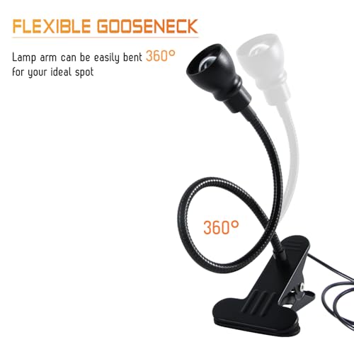 Lampe de bureau à LED avec zoom spot de lecture à intensité variable