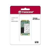 Transcend MSA370S 256GB mSATA SATA III, MLC NAND, with Dram, Bis zu 530/400 mb/s, Interne SSD für Mini-PC, NUC und Embedded-Systeme – Ansicht 2