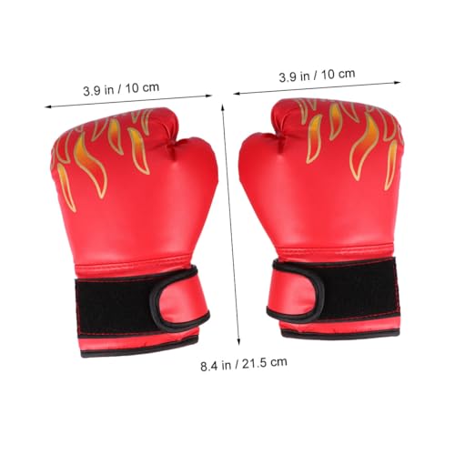 Guantes de boxeo para niños GALPADA transpirables con estampado de PU resistente 6