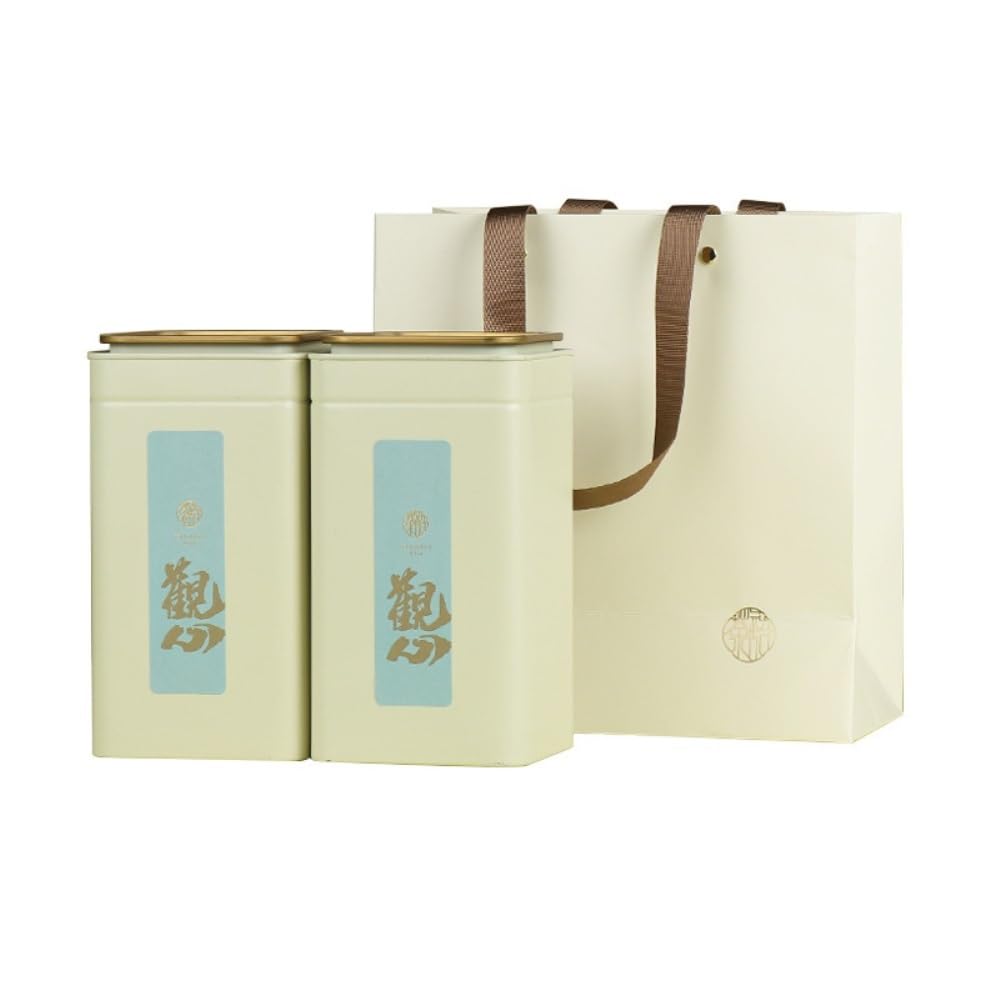 Set Da Tè Contenitori for la conservazione del tè sfuso Lattine sigillate Lattine quadrate colorate Teiere Lattina singola/doppie lattine Set di scatole regalo Barattolo Per Conservare Il Tè(D)