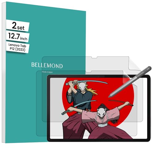 BELLEMOND Protector de pantalla de papel original fabricado en Japón para Lenovo Tab P12 (2023) de...