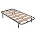 DUÉRMETE ONLINE - Somier de Láminas Anchas Reforzado Anti - Ruido Estructura 40x30 mm con Juego de Patas Roscadas, Gran Estabilidad y Robustez, 90x190